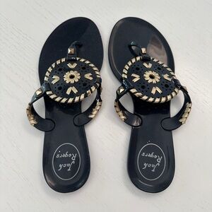 Jack Rogers Navy Blue Jelly Sandals